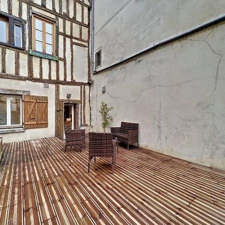*Jaures* Hyper Centre / Terrasse Daire Troyes Dış mekan fotoğraf